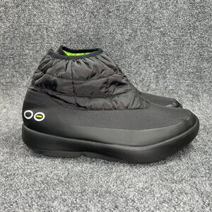 Oofos OOmg Boots Men's SZ 14 Black Athletic Comfort Outdoor Recovery Shoe Bootie